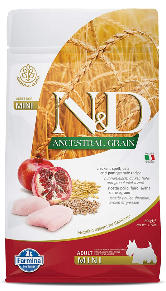 Farmina Dog Ancestral Grain Chicken & Pomogranate Adult Mini