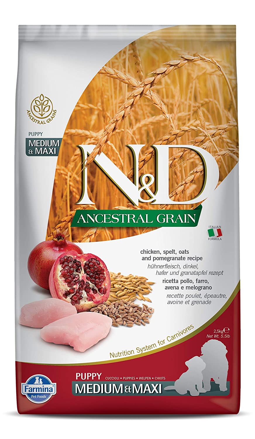 Farmina Dog Ancestral Grain Chicken & Pomogranate Medium & Maxi