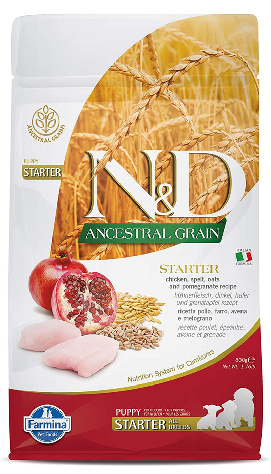 Farmina Dog Ancestral Grain Chicken & Pomogranate Starter Puppy
