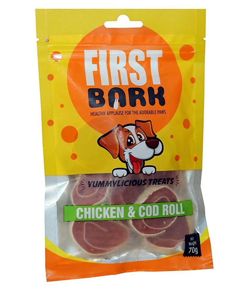 FIRST BARK CHICKEN & COD ROLL 70 g