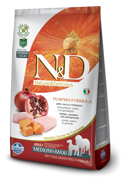 Farmina Grain Free Pumpkin Chicken & Pomogranate Adult Medium & Maxi