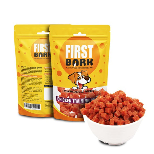 FIRST BARK CHICKEN TRAINING CUBES  350 g