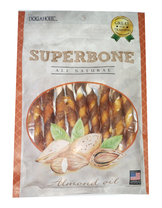 SUPER BONE    ALMOND OIL KNOTTED BONE