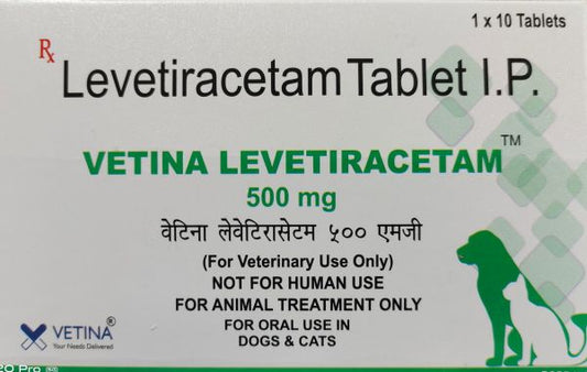 VETINA LEVETIRACETAM TAB 500GM