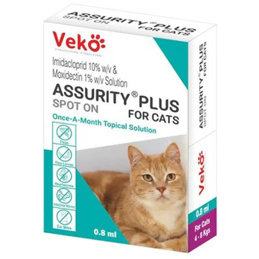 ASSURITY PLUS CAT SPOT ON 0.8ML