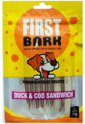 FIRST BARK DUCK &COD SANDWICH 70 g
