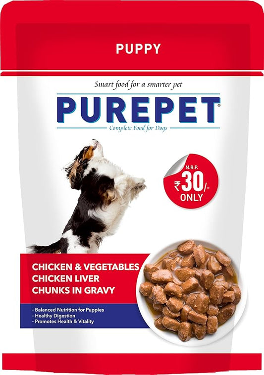 Purepet Puppy Chicken & Veg Chunks