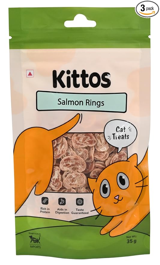 KITTOS SALMON RINGS CAT TREAT