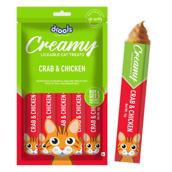 Drools Kitty Yums Creamy Crab & Chicken
