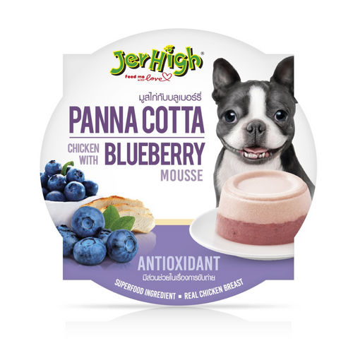 Jerhigh Panna Cotta Chicken Blueberry 70 G