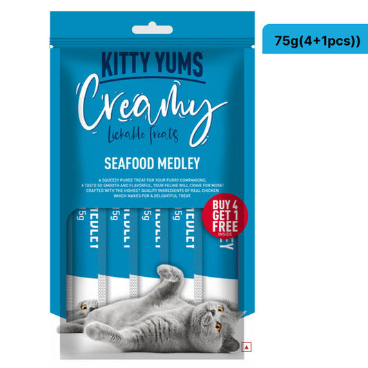 Drools Kitty Yums Creamy Seafood Medley