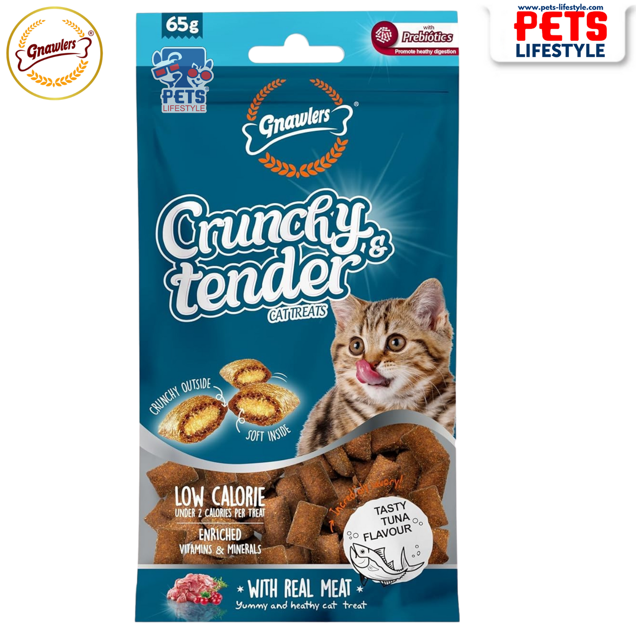GNAWLERS CRUNCHY & TENDER TUNA FLAVOUR