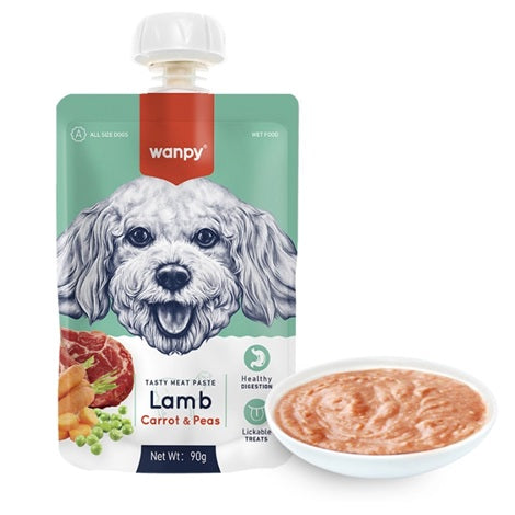 WANPY TMP LAMB CAR & PEA FOR DOGS