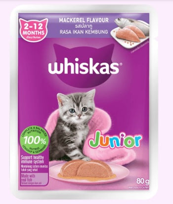 Whiskas Junior Mackerel Pouch
