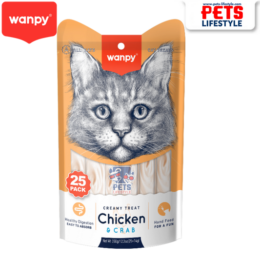 WANPY CT CHI&CRAB FR CATS 25PCS