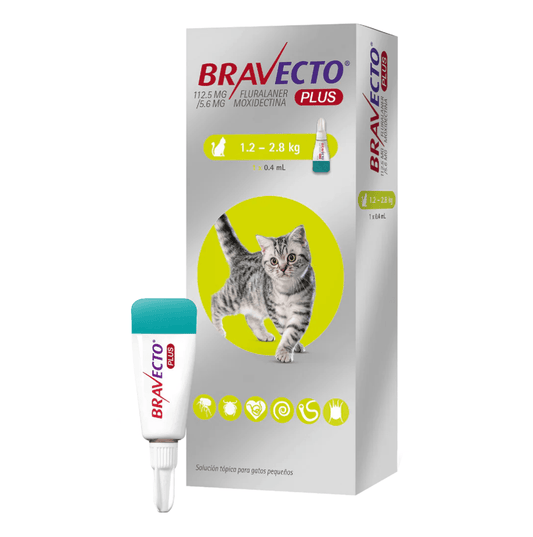 Bravecto Plus Cat Spoton 1.2 To 2.8Kg