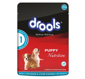 Drools Puppy Real Chicken Liver Chunks Gravy