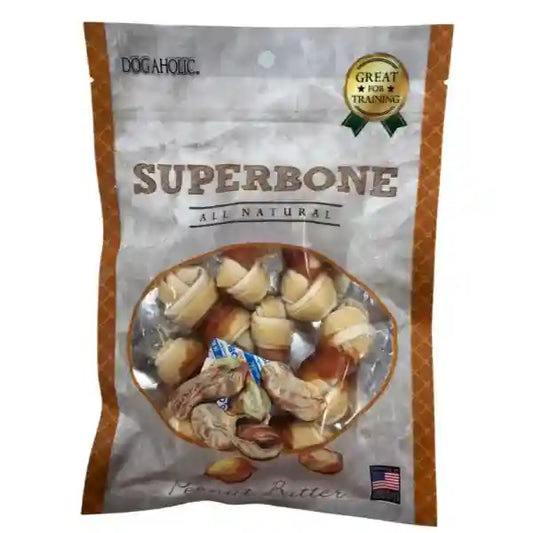 SUPER BONE    PEANUT BUTTER KNOTTED BONE
