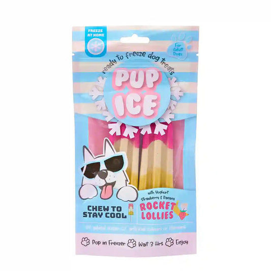 PUP ICE STRAWBERRY & BANANA 90GM
